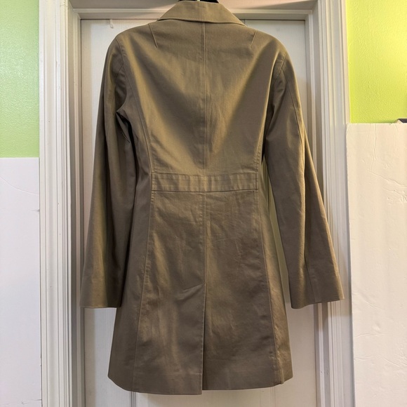 Talbots Petite Fully Lined Trench Coat With Hidden Buttons - Picture 4 of 9